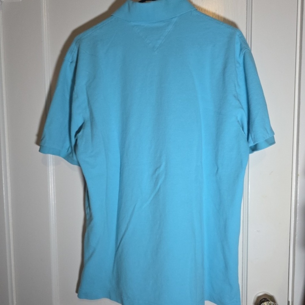 Tommy Hilfiger Men's Polo Shirt Short Sleeve‎ Light Blue Large - Picture 7 of 8
